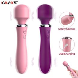 G Spot Dildo Vibrator 10 Modes Powerful AV Magic Wand Massager Adult sexy Toys for Woman Clit Stimulate Female Erotic Products