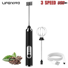 2in1 Portable Electric Hand Blender Milk Frother Frothing Foamer Mixer For Coffee Machine part 220509
