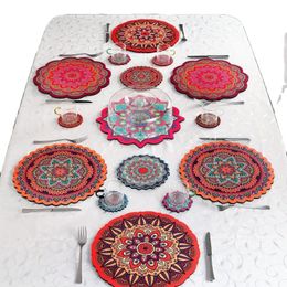 Dishes & Plates Traditional Tile Design Flatware Cake Pastry The Lanterns Service Presentation Products Colorful Cup Underlay Kitchen Set