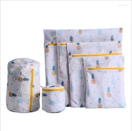 Pieces Laundry Bags Floral Print Household Washing Bag Storage Organiser For Underwear Sweater Socks