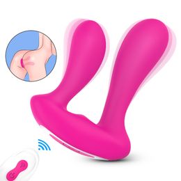 3 in1 Invisible Wear Panties Vibrator For Couples Powerful Silicone G Spot Vagina Anus Perineum Stimulation sexy Toy Women Beauty Items