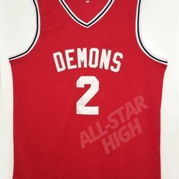 Xflsp mens #2 Tim Duncan High School Basketball Jersey Demons Retro Custom Throwback Fan Sports Jersey Apparel