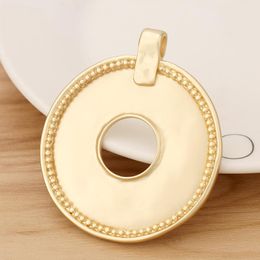 jewellery making wholesalers Australia - Pendant Necklaces Pieces Matte Gold Large Open Hollow Round Circle Charms Pendants Boho For Necklace Jewellery Making 64x55mmPendant
