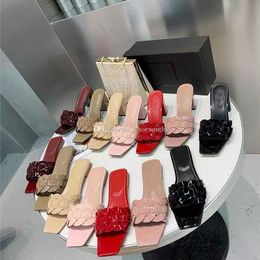 Designer Sandals Ladies Flip-Flops Loafers Fashion Jelly Slip High Heel Slippers Sandals Summer Luxury Casual Shoes