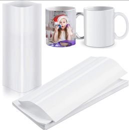 Sublimation Shrink Wrap Film 5X10 Inch Heat Transfer Shrink Bags White Bands for Mug