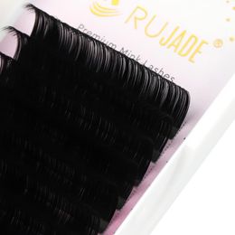 False Eyelashes All Sizes 6-20mm Individual Extension Matte Black Russian Volume Silk Long/Short/Lower Lashes 6mm 7mmFalse