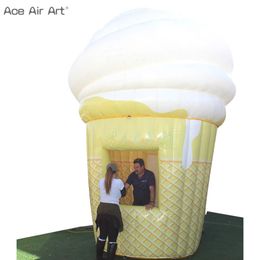 Custom Made Inflatable Ice Cream Cone Concession Stand Booth Outdoor Airblown Stall For Advertising Exhibition Made By Ace Air Art