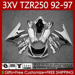 Body Kit For YAMAHA TZR250-R TZR250RR YPVS 3XV TZR250R 92-97 117No.110 TZR 250 TZR250 R RS RR 1992 1993 1994 1995 1996 1997 TZR-250 92 93 94 95 96 97 OEM Fairing Grey white