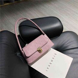 Дамская сумочка 2022 Летняя популярная новая модная модная столовая каменная паттерная сумка для плеча сумки подмышки G220531