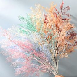 Decorative Flowers & Wreaths 100cm Artificial Fog Smog Frost Grass For Craft Supplies Flower Wall Diy House Home Living Room Decoration Chri