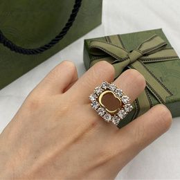 New Style Classic Luxury Love Band Ring Fashion Woman Crystal Wedding Rings High Quality 316L Stainless Steel Designer Jewelry gift