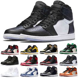 jumpman basketball shoes UK - Basketball Shoes 1s Jumpman 1 Athletics Sneakers Running Shoe For Women Sports Torch Hare Game Royal Pine Green Court