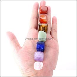 Arts And Crafts Arts Gifts Home Garden Natural Crystal Chakra Stones 7 Pieces Stone Palm Reiki Healing Gems Yoga Energy Drop Delivery 202