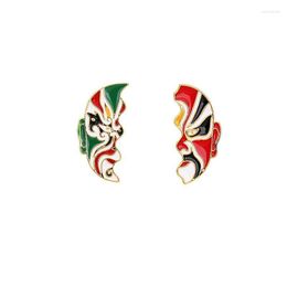 Pins Brooches Chinese Peking Opera Face Metal Enamel And Fashion Lapel Pin Backpack Bags Badge Collection Gifts 1PC Seau22