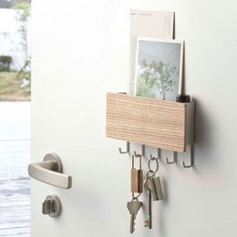 Hooks & Rails Door Hanger Wall Mount Key Holder Rack Organizer Letter Box