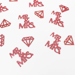 Party Decoration MR & MRS Sign Confetti Balloon Wedding Engagement Sweetheart Table Top Centrepiece Bridal Shower Place Card Gift 