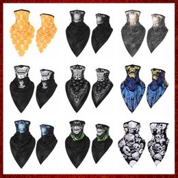 MZZ177 Skull Ghost Balaclava Headband Motorcycle Moto Neck Gaiter Face Mask Cover Tube Scarf Motocross Biker Cycling Men Women