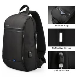 Kingsons 13133 inch Laptop Computer Bag Waterproof Single Shoulder Notebook Backpack for Men Women Messenger Chest Bag w USB 201125