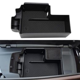 Car Organiser ABS Centre Console Armrest Storage Box For 5 Series G30 2022+ Interior Holder Tray With Mat 1 Pcs