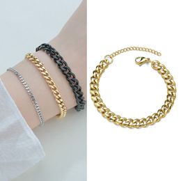 Stainless Steel Bracelet Hip-hop Street Dance 18K Gold Bangles Bracelet New Fashion African Jewellery Dubai Personalised Christmas Gifts Female Accessories Cuff