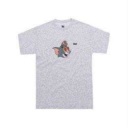 Kith Tom and Jerry Tee Man Women Casual T-shirt Short Sleeves Sesame Street l Fashion Clothes s Outwear Tops Quality Tshirts Brands Q14