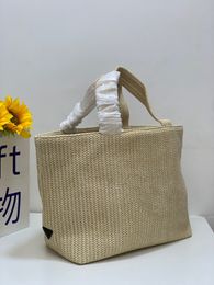 Designers Bags Designer Luxurys Women Handbag Twine Straw Tote Bag Embroidery Letter Sunshine Knitting Beach ladies Handbags Woman Leather Patchwork Raffia Totes