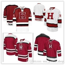 C26 Nik1 Custom Men H Crimson Colosseum Mr. Plough Hockey Jersey Embroidery Stitched Any Name Any Number S-3XL