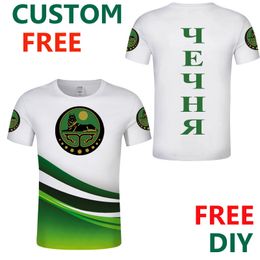 Chechnya DIY Free Custom Men Ichkeria T Shirts Grozny Argun Chechen Republic Shirt Independent Islamic Jersey ee op 220611