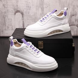Luxury Designers Dress Wedding Party Shoes Fashion White Lace Up Vulcanize Casual Sneakers Comfortable Round Toe Thick Bottom Leisure Walking Loafers