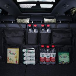 Car Organizer Trunk Backseat Storage Bag High Capacity Adjustable Auto Seat Back Oxford Cloth Organizers Universal Multi-useCar