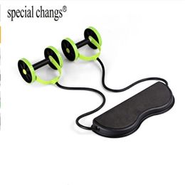 New Muscle Exercise Equipment Home Fitness Equipment Double Wheel Abdominal Power Wheel Gym Roller Trainer Training T200506