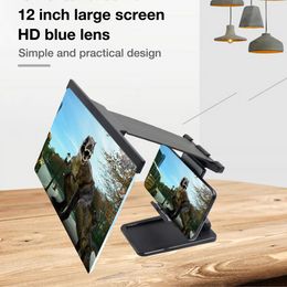 12 Inch Mobile Phone Screen Amplifier Holder For IPad Iphone Movie Folding Shading 3D Screen Magnifier Cellphone Holders