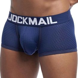 Underpants 4PCS/Lot Sexy Men Underwear Boxer Breathable Mesh Male U Convex Mens Trunks Summer Men's ClothesUnderpants