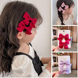 Bow Headgear Cute Sweet Little Girl Hair Accessories Summer Girls Net Red Clips Baby Hairpins Children Hair Clips Gifts GC903