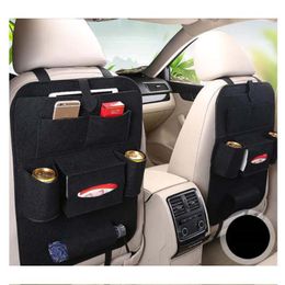 Car Organiser Seat Back Storage Bag Elastic Luggage Felt Multi-function Hanging SuppliesCar