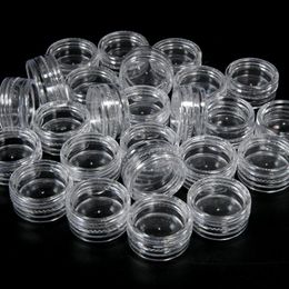 cosmetic 5g jars Australia - Storage Bottles & Jars 50pcs Lot 5g Sample Clear Cream Jar Mini Cosmetic Containers Transparent Pot For Nail Arts Small