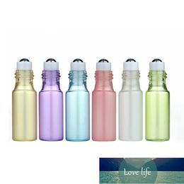 Portable Mini Refillable Container Bottles 5ml Thin Glass Roll On Bottle Sample Test Essential Oil Vials With Roller Ball