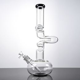 Unique Big Hookahs Glass Bong Tall Glass Water Pipes 18mm Female Joint With Bowl & Diffused Downstem Beaker Bongs 5mm Thinck Oil Dab Rigs