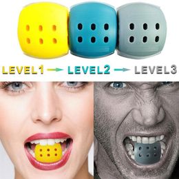 -3 Levels Jawline Übung Jaw Line Training Fitness Ball Hals Face Toning Jawrsize Jaw Muscle Training Supplies 228l