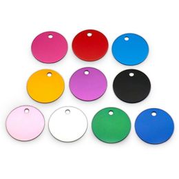 20/25/30 MM Round Blank Aluminum Pet ID Tag Pendant Anti-Lost Dog Nameplate For Dogs Engraving Tags D933