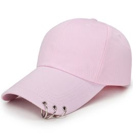 Stingy Brim Hats Spring and Summer New Light Plate Baseball Cap Men and Women Trend Hanging Ring Hat Leisure Sun Hoop caps