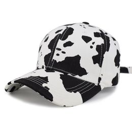 Fashion Cow Print Baseball Cap Women Dad Hats For Men Trucker Hip Hop Gorras Vintage Male Hat 220617