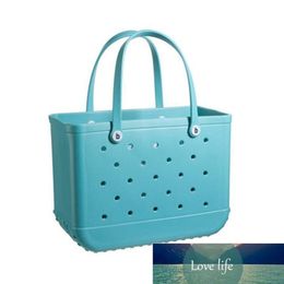 Larger Waterproof Woman Large Eva Tote Shopping Basket Bags Washable Beach Silicone Bog Bag Purse Eco Jelly Candy Lady Handbags