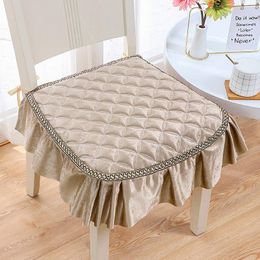 Cushion/Decorative Pillow Autumn Winter Household Warm Soft Sitting Pads Washable Dining Chair Cushion With Ties Simple Thickened Non-slip S