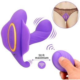 Sex toy Toy Massager Silicone Waterproof Usb Rechargeable Heat g Spot Butterfly Wearable Wireless Remote Control Vibrator for Women Adult 9DBQ PN5K 6QNX