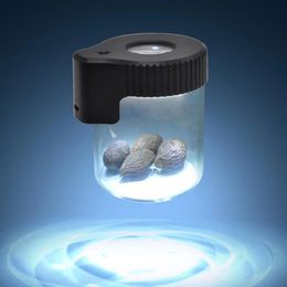 New Personalised Luminous Storage Tank LED Cool Storages Bottles Transparent Organiser Multifunctional Storage Light Box