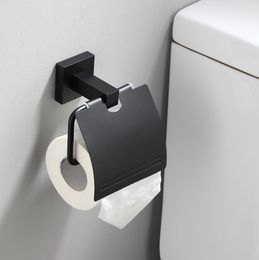 Toilet Paper Holders Black El Bathroom Roller Tissue Box Towel Holder Household