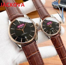 Three stitches working luxury womens mens watches 40mm 30mm Genuine Leather Quartz high quality European business president Couples 5ATM waterproof watch