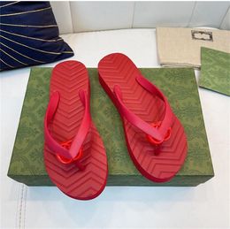 2022 Slippers for Women G Designers Sandals Triple Black White Pink Red Flip Flop Woman Slides Indoor Outdoor Beach Shoes Flip-Flops