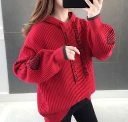 Fashion Knitted Sweater Women V-Neck Long Sleeve Cardigan Jacket Coat Loose Short Solid Color Knitting Tops Female